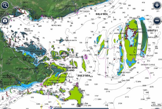 A map showing Lahad Datu, Semporna, and their proximity to the Sibutu islands of the Philippines