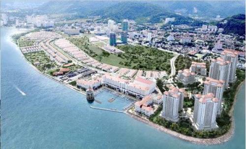 The Seri Tanjung condominiums built on a reclaimed land has blocked the viewoof the sea from Tanjung Tokong