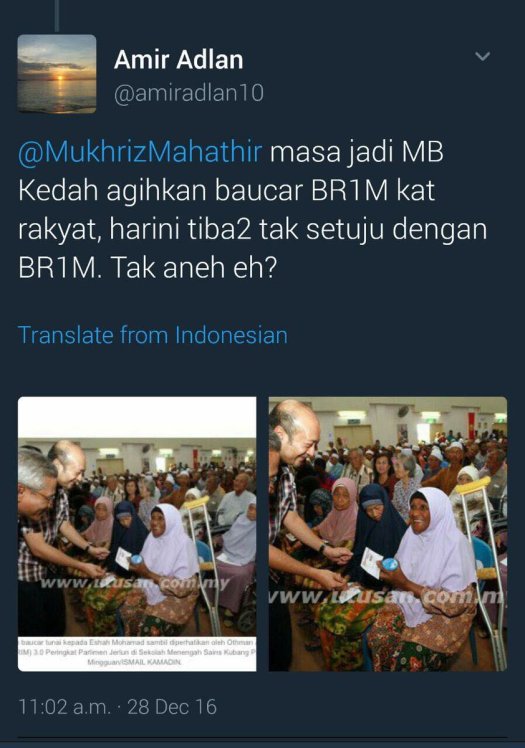 Kalau BR1M bukan simbol kejayaan, kenapa tak serahkan kepada pegawai daerah sahaja untuk agihan?