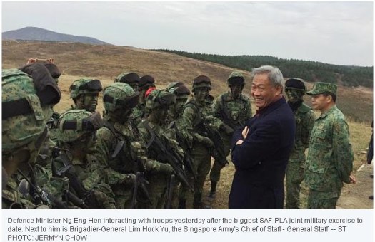 ST photo -SAF-PLA joint military exercise